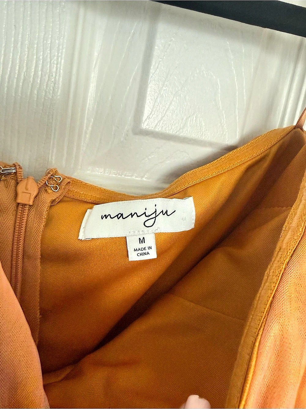 Orange Ruffle Maxi Dress - Picture 4 of 4